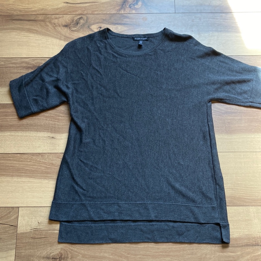 Eileen Fisher short sleeve sweater. Size XXS